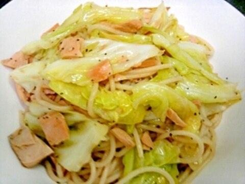 春キャベツとツナのパスタ